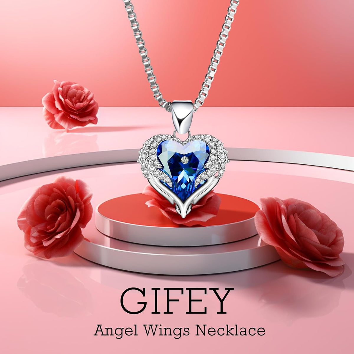 Best Valentines Day Gift for Women Preserved Real Rose with 100 Language I Love You Necklace, Gifts for Mom/ Wife and Girlfriend Anniversary