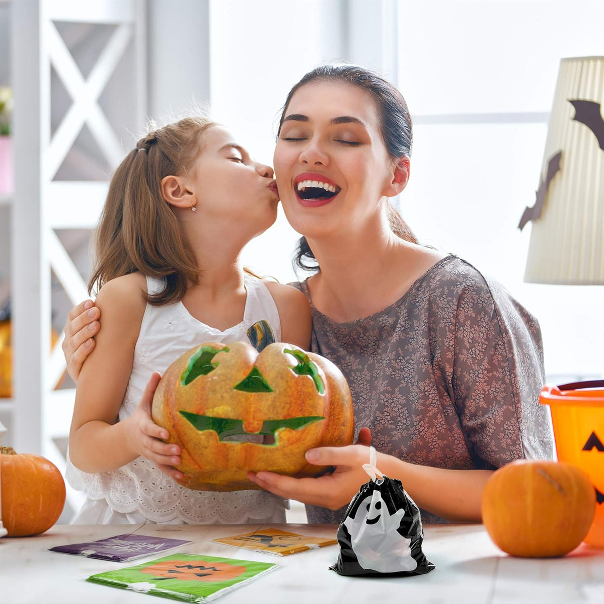 72 Pack Halloween Bags Bulk for Halloween Goodie Bags, Halloween Candy Bags, Halloween Treat Bags, Halloween Trick or Treat Bags, Halloween Party Favors Bags, Halloween Goody Bags