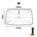 SunShield 360 – Rotatable Umbrella-Style Car Windshield Sunshade with UV & Heat Protection